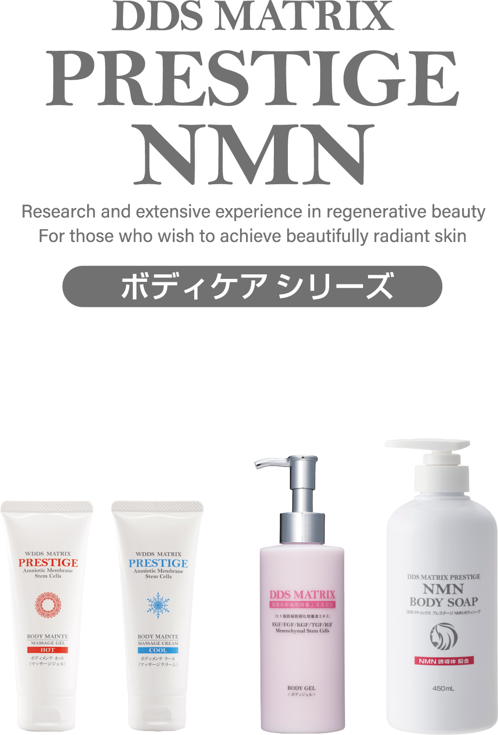 ボディケアDDS MATRIX PRESTIGEシリーズのロゴ